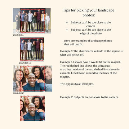 2"x2" Custom Photo Magnets