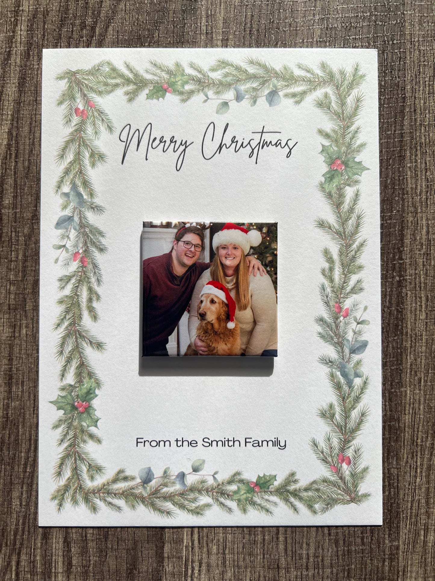 2x2 Magnet with Christmas Card