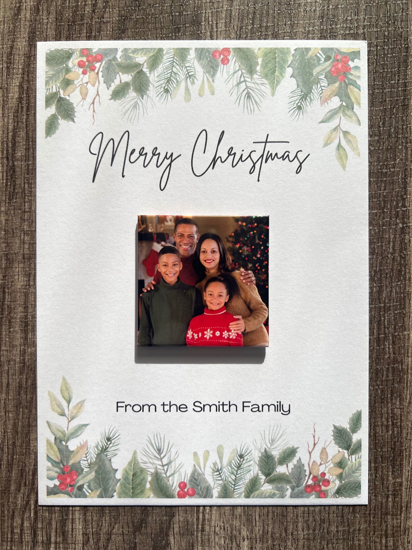 2x2 Magnet with Christmas Card