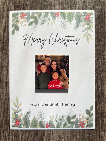 2x2 Magnet with Christmas Card