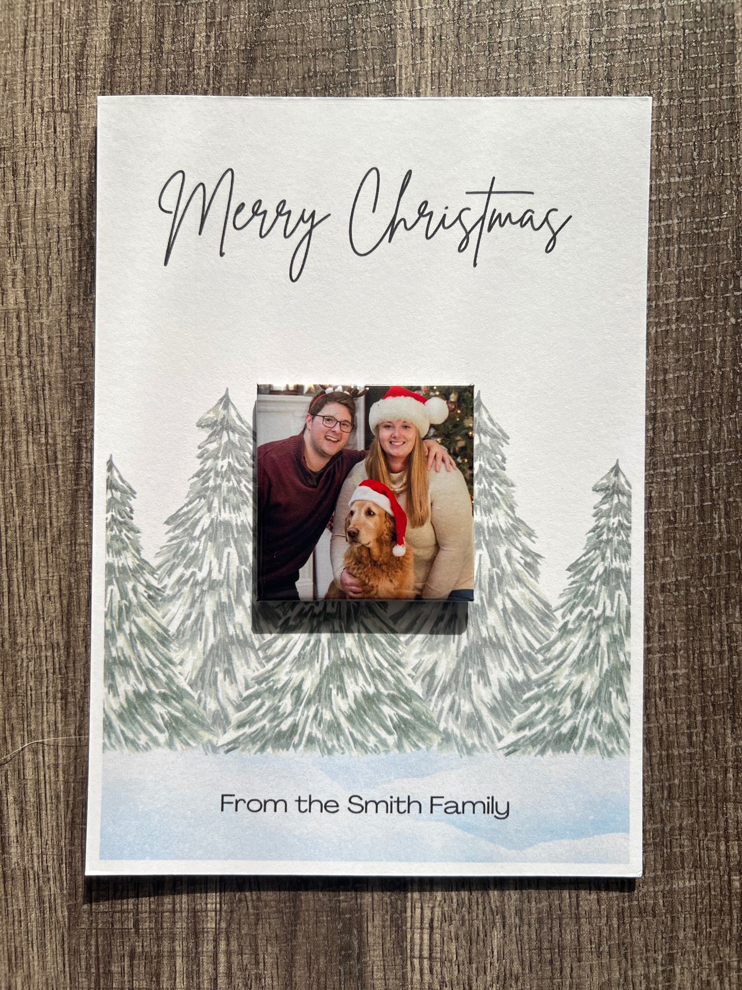 2x2 Magnet with Christmas Card