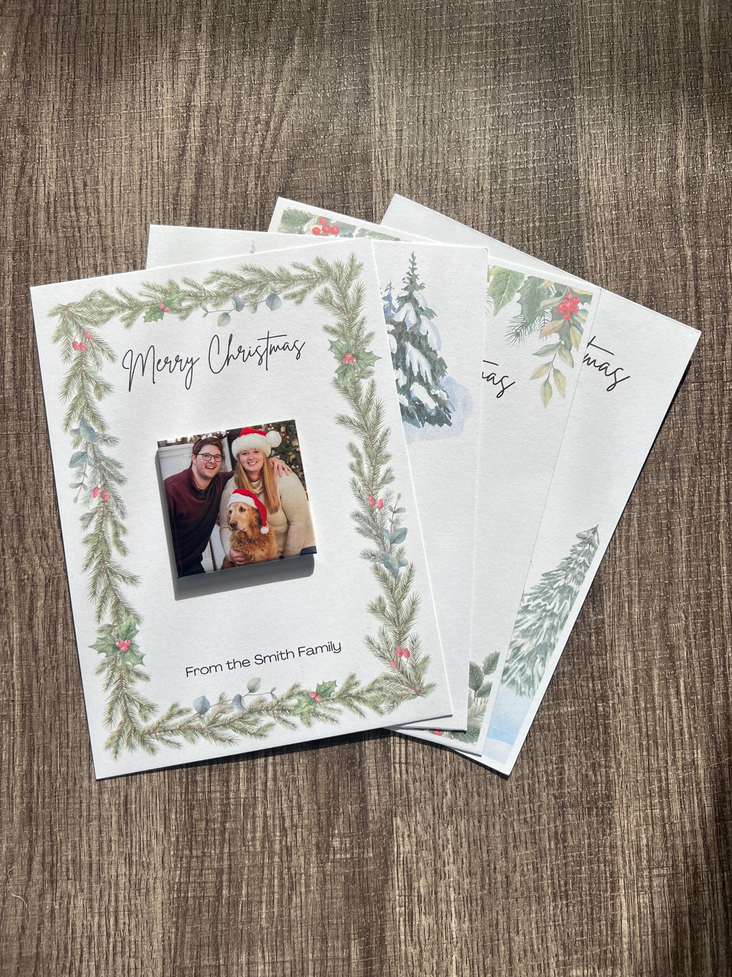 2x2 Magnet with Christmas Card