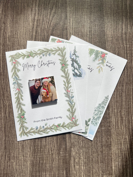 2x2 Magnet with Christmas Card