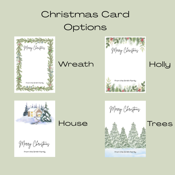 2x2 Magnet with Christmas Card